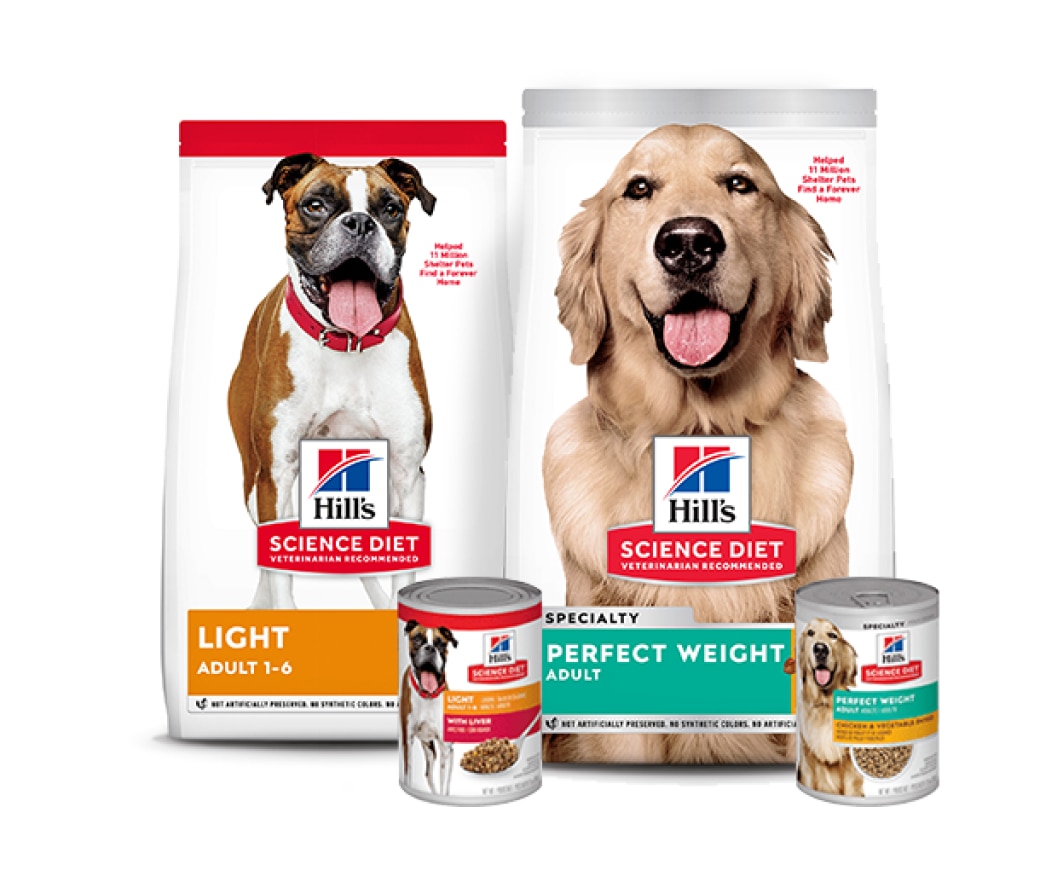 Weight management dog foods